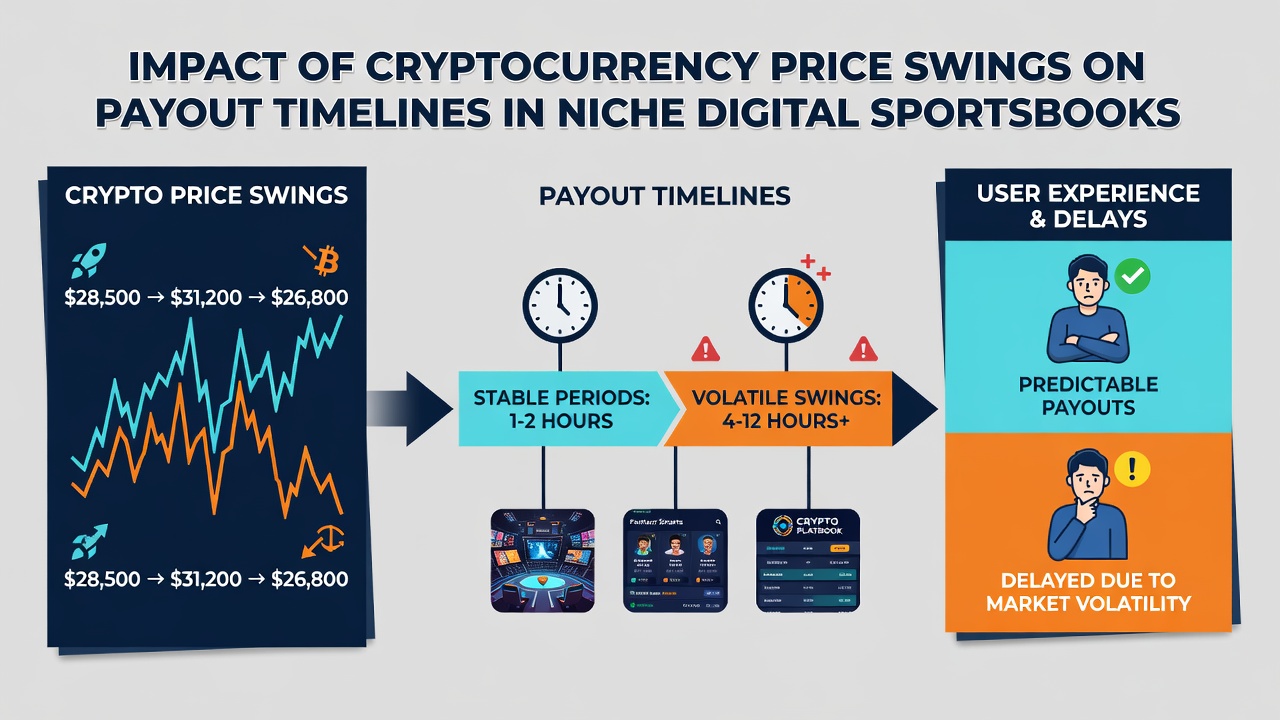 Chart showing cryptocurrency price volatility correlated with extended sportsbook payout processing times